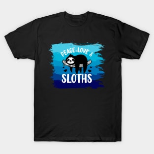 Peace, Love, Sloths 2 h T-Shirt